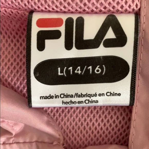 Pink and grey FILA windbreaker - Picture 2 of 3